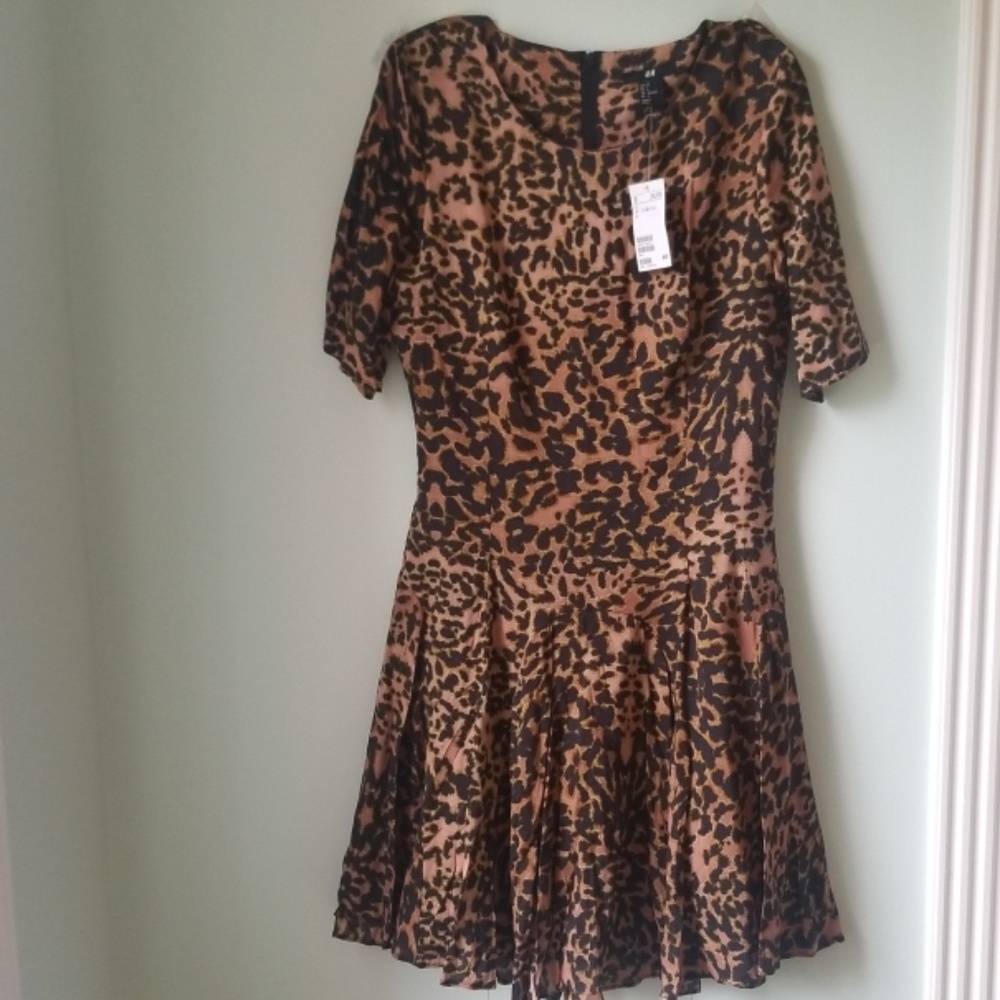 NWT H&M Leopard Print Dress - Size 6